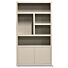  Boekenkast Diamond Taupe 120cm 5 Vaks Rechts