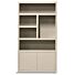 Boekenkast Set Diamond Taupe 5 Vaks 120cm Eiken