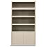 Boekenkast Set Diamond Taupe Links 120cm Eiken