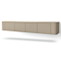Tv Dressoir Axel Japandi Taupe Ronde Hoek