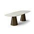 Eettafel Mira Deens Ovaal Met Anodic Brown Poten