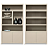 Boekenkast Set Diamond Taupe Rechts 120cm Eiken