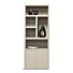 Boekenkast Diamond 80cm 5 vaks Rechts Taupe Eiken