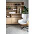 Boekenkast Diamond Breed 180cm 6 Vaks Eiken