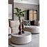 Salontafel Diamond Rond Ø85cm Taupe Eiken