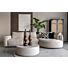 Salontafel Diamond Rond Ø85cm Taupe Eiken