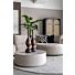 Salontafel Diamond Rond Ø85cm Taupe Eiken