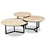 Salontafel Set van 3 Maxime Naturel White