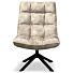 Draaifauteuil Spider Vintage Velours Champagne 