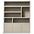  Boekenkast Set Diamond Taupe 5 Vaks 120cm