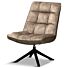 Draaifauteuil Spider Vintage Velours Taupe 