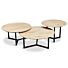 Salontafel Set van 3 Maxime Naturel White