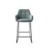 Jesper Home Barkruk Laag Noto Real Teal Counter stool Slide Black