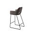 Jesper Home Barkruk Yanai Amazing Grey Counter stool Slide Black
