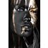 Glasschilderij Womans Face Black