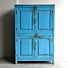 Wandkast India Hout Blauw 