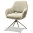 Armstoel Roan Beige Draaibare Poot Beige