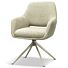  Armstoel Roan Taupe Draaibare Poot Beige