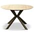 Tafel Roxy Eettafel Travertin Look Ø120