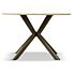 Tafel Roxy Eettafel Travertin Look Ø120