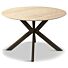 Tafel Roxy Eettafel Travertin Look Ø120