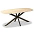 Eettafel Roxy Travertin Look Poot Anodic Brown 