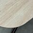 Eettafel Roxy Travertin Look Poot Anodic Brown 