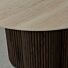 Eettafel Siem Travertine Look Walnoot Poot Ø120cm