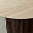 Eettafel Siem Travertine Look Walnoot Poot Ø120cm