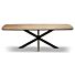 Eettafel Robijn Eikenhout Spin Frame Anodic Brown