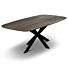 Eettafel Mango Caval Sandblasted Bruin Deens Ovaal
