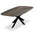 Eettafel Mango Caval Sandblasted Bruin Deens Ovaal