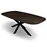 Eettafel Mango Caval Sandblasted Bruin Deens Ovaal