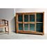 Kast Almirah Oud Hout Met Glas 