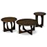 Salontafel Zahra Walnoot Mangohout ø50x55cm