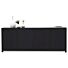  Tv-Wandkast Diamond Zwart Breed 180cm Eiken