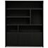 Boekenkast Diamond Zwart 180cm Eiken