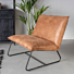 Lounge Fauteuil Elton Cognac