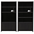 Boekenkasten Set Diamond 4 vaks + TV Kast 120 cm Eiken