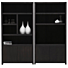 Boekenkastset Diamond 5 vaks + TV-meubel 120 cm Eiken