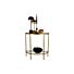 GODDESS SIDETABLE ANTIQUE BRASS