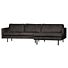 RODEO CHAISE LONGUE RECHTS ZWART