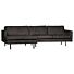 RODEO CHAISE LONGUE LINKS ZWART