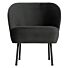 VOGUE FAUTEUIL FLUWEEL ZWART