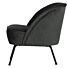 VOGUE FAUTEUIL FLUWEEL ZWART