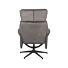 Fauteuil Verdal Antraciet Cosmo - Incl. Hocker