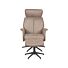 Fauteuil Verdal Taupe Micro Suede - Incl. Hocker