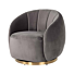 Draaifauteuil Jago stone velvet / brushed gold