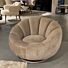 Richmond Interiors Draaifauteuil Kendall khaki velvet