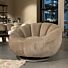 Richmond Interiors Draaifauteuil Kendall khaki velvet